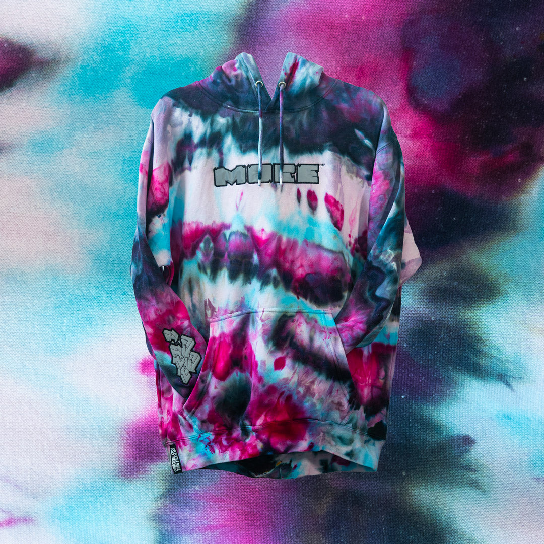 Icy Nebula Reflective Tie Dye Pullover Hoodie (Original Mix)