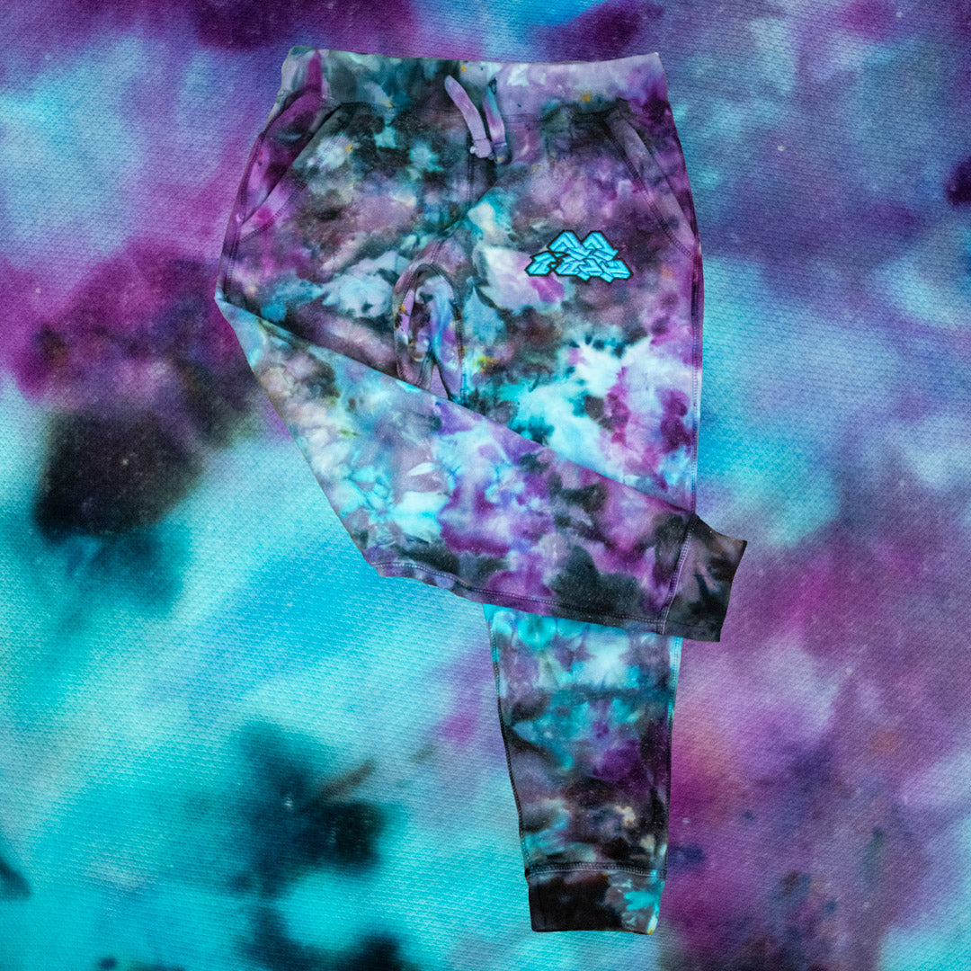 Nebula Splatter Purple Tie Dye Joggers (Original Mix)