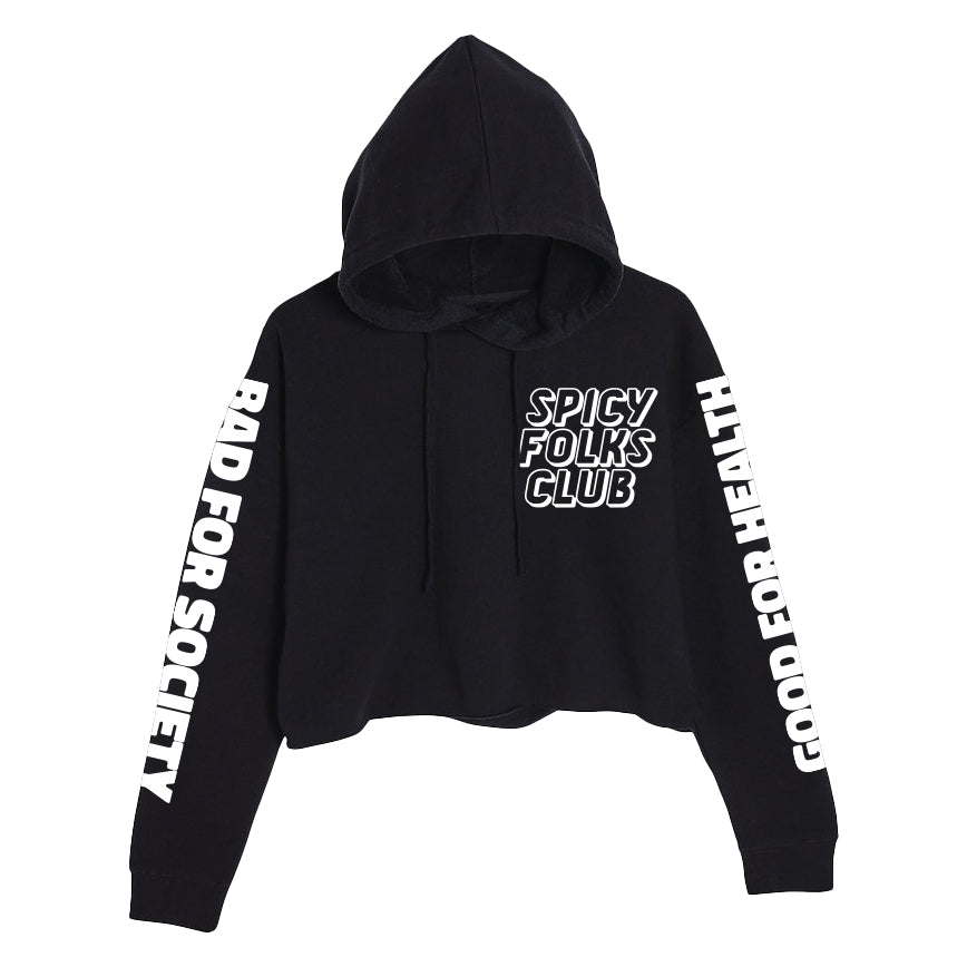 Spicy Girls and Folks Club Cropped Hoodie